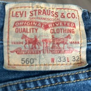 Levi's 560 Conforr Fit Jeans — Dark Blue Denim 33/32